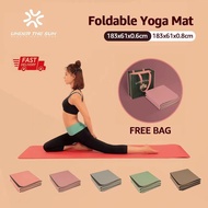 UTS 6/8mm Yoga Mat Foldable Exercise Mat Non Slip Fitness Mat Gym Light Travel Fitness Pads for Kid