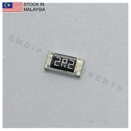 10PCS Taiwan-Grade 2.2R ±5%, 1206 SMD Resistor (2R2)