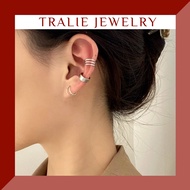 Set of 3 clip-on earrings, personalized women's Earcuff Tralie Jewelry VIP68