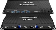 HDMI Kvm Switch 2 Monitors 2 Computers edid Emulator 4k 144hz Hotkey Switching Dual Monitor Kvm Swit