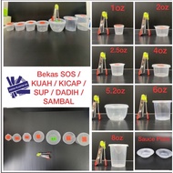 1oz 2oz 2.5oz 4oz 5.2oz 6oz 8oz BEKAS SOS/ KICAP / CILI  MURAHH 
