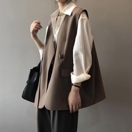 26TX61 Suit Vest Jacket Coffee Color V-Neck Fashion Chunxiu Marshmallow Slimmer Look Covering Flesh 