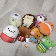 全圖8隻 中Size 毛公仔 GALA GALA 角落生物 幽靈