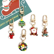 Santa Claus keychain cute small pendant Christmas tree gingerbread man backpack ornaments
