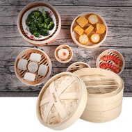 ♞Annil Bamboo Steamer Basket Kitchen Cookware Fish/Dimsum/Siomai/Siopao/Dumplings Cooker Steamers