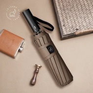 Ô tự động golf lớn có thể gập lại 12 xương sườn Windproof lớn ô nam nữ mạnh mẽ ô đi mưa phong cách k