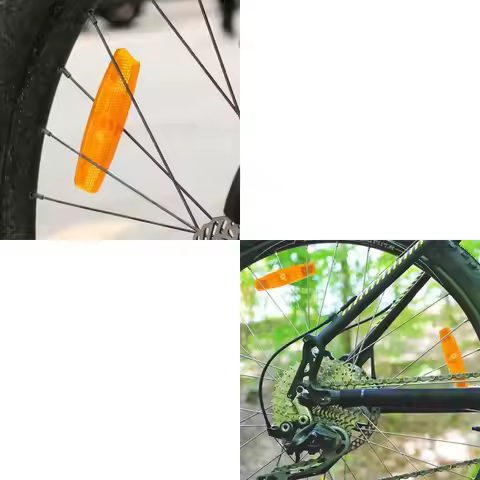 G99D 4Pcs Bikes Wheel Reflectors Spoke Foldings Bikes Reflectors Bikes Wheel Reflectors Bikes Spoke 