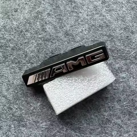 New 2026 For Benz AMG 3D ABS Car AMG Emblem Front Grille Badge Decoration Sticker for Mercedes Benz 