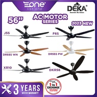 Deka 56 Inch 5 Speed 5 Blade AC Motor Ceiling Fan Remote Control F6S | J5S | XR10 | 4 Speed DKR56
