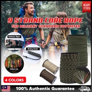 Parachute Rope Paracord Rope 100M 550 Military Standard 9 Strand Core 4mm Parachute Rope