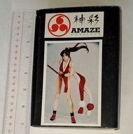 未砌未上色手辦模型《格鬥天王》不知火舞 (The King Of Fighters - しらぬいまい Shiranui Mai) 懷舊玩具首辦模型公仔 figure，圖是賣品全部，少許輕微黃點，紙盒有