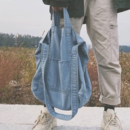 Beg Tangan Bahu Denim untuk Wanita Beg Bahu Crossbody Beg Jeans Kasual Baharu Beg Tangan Wanita Beg 