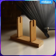 [Etekaxa] Wooden Stand for Oriental Decorative Fans fan for hand exhibit Rack Decor
