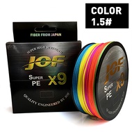 สายพีอี PE JOF รุ่น  PEX8 ถักยาว 100M เมตร เกลียวถักมัลติฟิลาสายตกปลา High Strength สายพีอีพรีเมี่ยม