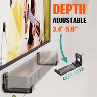 TECHCHIP-2PCS Speaker Wall Mount Floating Rack for Heavy Duty Center ChannelSurround Sound Enhanceme