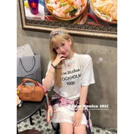 Come with Me | 1: 1Acne Studios Spring Summer New Style Letter Print Short-Sleeved T-Shirt
