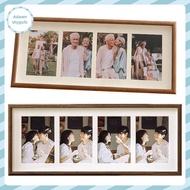 Adfz 8x20 Wood Picture Frame - 8x20 Photo Frame With Mat Display 4Pcs 4x6 Photos, 4x6 Picture Frame 