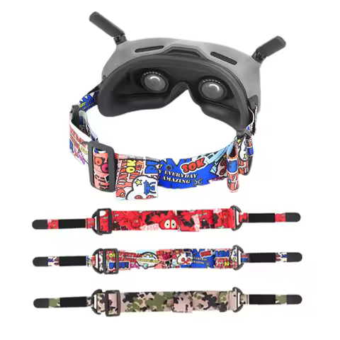Colorful Headband Soft Elastic Head Strap Adjustable for DJI Avata Goggles 2/FPV Goggles V2 Glasses 