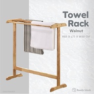 Wooden Towel Rack Penyidai Baju Rak Tuala Kayu Rack Tuala Kayu Getah Hanging Rack Furniture Perabot 