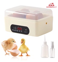 Small Mini 4-6 Eggs Incubator for Hatching Chicken Egg, Fully Automatic Egg Turning and Temperature Control Brooder