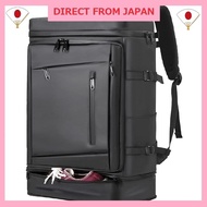 [ABIBA] Business Backpack Men's Backpack Travel Large Capacity Backpack Square Business Trip Shoe Sh