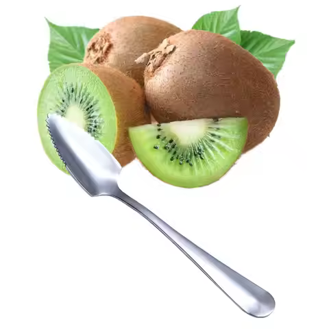 Home Kitchen Scraping Spoon Multifunctional Stainless Steel Scoop Kiwi Baby Food Processer Fruit Pur