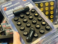 น็อตล้อ Rays เหล็ก แข็ง 1.5 1.25 Bolt wheel hyper lug nut dura nut rays lock and nut