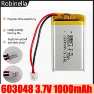 603048 Battery 1000mAh Rechargeable 3.7V Polymer Lithium Batteries Cell for Game Console Controller 