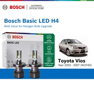 BOSCH BASIC LED H4 Halogen Headlight Retrofit Bulb for Toyota Vios (NCP40) Year 2003 - 2007