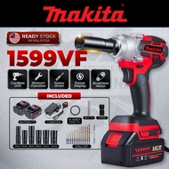 Makita Impact Electric Cordless Wrench 2 Batteries Electric Impact Wrench Dual Purpose Electric Drill Multifunctional Sc