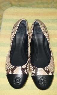 TORY BURCH 蛇紋平底鞋