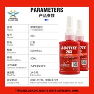 ASIA MARKET 263 LOCTITE RED threaded Locking Sealant Anti Slip Loosen Screw Bolt Nut Fasten Glue