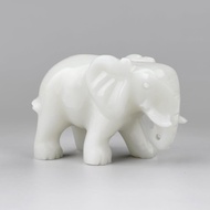 Hadiah Patung Gajah Jade Gemshan - Patung Gajah Buatan Tangan, Hiasan Rumah Pembawa Keberuntungan un