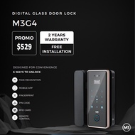 M3G4 DIGITAL GLASS DOOR LOCK (FREE INSTALLATION)