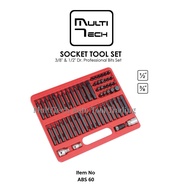 Adachi Hand Tools - Socket Tool Set 3/8“  1/2" Dr. Professional Bits Set