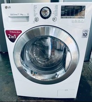 可使用消費券 )) LG 大眼仔 WF-CTP1207P 1200轉速 二合一洗衣機 九成新以上 ** 二手洗衣機 // 電器 包送貨安裝 +++washing machine