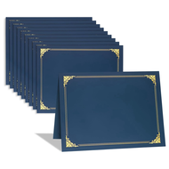 Certificate Holders Diploma Holders Certificate Covers with Gold Foil Border for Letter Size 8.5x11