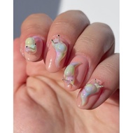 Nail art 3D snail shape short nails