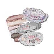 Flower Knows Shell's Jewel 6-Color Makeup Palette,Nude Pink Face Makeup Palette with 4 Matte + 2 Shi