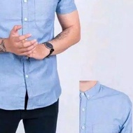 KEMEJA HEM Men's Plain Shirts Casual Shirts Men's Shirts Short Shirts Shirts Shirts Jumbo Shirts XXL