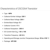 IU651 Transistor2SA1295 2SC3264 - 2SA 1295 2SC 3264Spesifikasi Terting