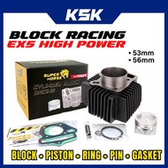 BLOCK EX5 LAMA HI POWER HIGHPOWER 53MM 56MM SP PERFORMANCE SUPERHORSE BLOK EX5 + GASKET