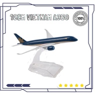 Koleksi Kapal Terbang Diecast Pesawat 16cm Vietnam Airlines Airbus A350 Alloy Model Diecast Plane fo