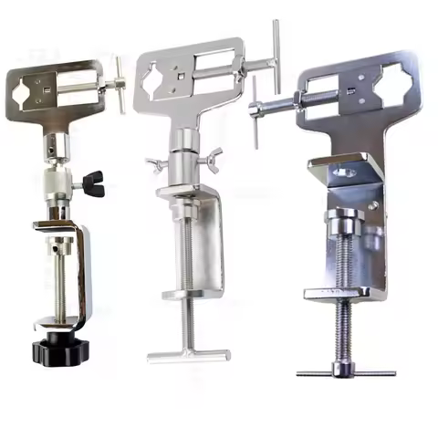 JMCKJ Adjustable Metal Practice Lock Vise Clamp Locksmith Tools Softcover Type Practice Lock Vise Cl