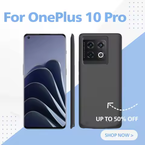 For OnePlus 10 Pro Mobile Phone Battery Case Large Capacity Power Bank Portable Charger for OnePlus 