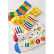 Smiley Face Socks Five Pairs Children's