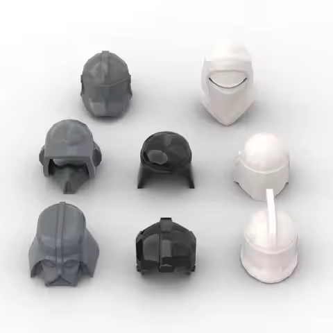 MOC 10PCS 30368 30408 61189 87610 Star Series Clone Rebel Soldier Helmet Building Blocks Guards Troo