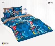 ผ้าปูที่นอนโตโต้ TOTO (ไม่ผ้ารวมนวม) ลายลิขสิทธิ์แท้ DISNEY STITCH สติทซ์ ขนาด 3.5/5/6 ฟุต รหัส ST72