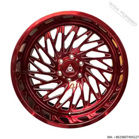 Lightweight Mesh Spoke Forged Alloy Wheels 5x127 6x139.7 Published Red Deep Dish Rims for Accord