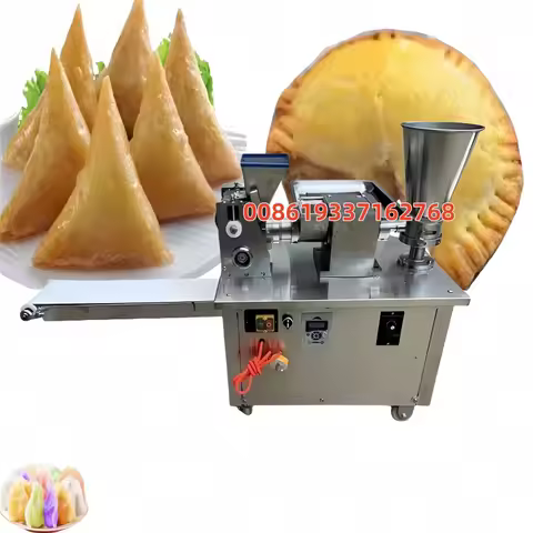 Full Pie Making Machine Automatic Dumpling Empanada Maker Samosa Making Machine Filling Gyoza Making